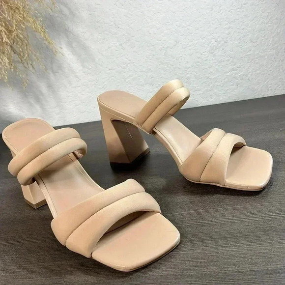 NEW- Open Edit Block Heel Sandals Size 10 - Picture 3 of 12